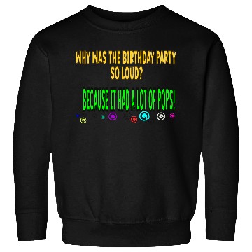 Discover WHY WAS THE BIRTHDAY PARTY SO LOUD? Sweatshirts