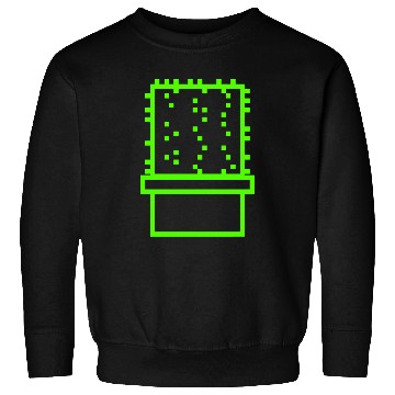 Discover Cactus Cacti Retro Video Game Pixel Flower Pot Sweatshirts