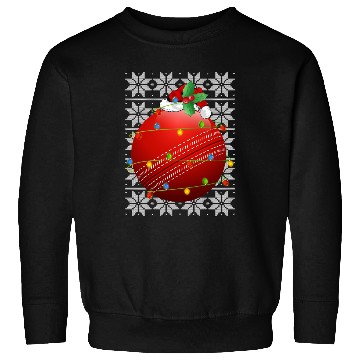 Discover Cricket Ball Santa Sweatshirts