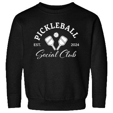 Discover Pickleball Soociial Clubb Established 2024 Sweatshirts