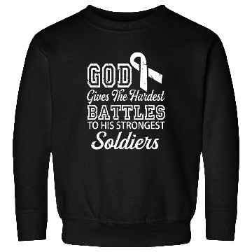 Discover Jesus Prayer Lung Cancer Warrior Lung Cancer Sweatshirts