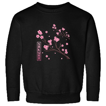 Discover Cherry Blossom Japan Harajuku Manga Japan Sakura Sweatshirts