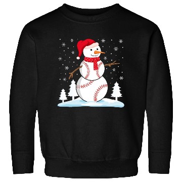 Discover Baseball Snowman Sweatshirts