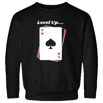 Discover BLACK Men Sweatshirts For Game Card lovers - LEVEL UP