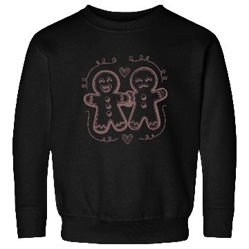 Discover Loveable Gingerbread Couple Sweatshirts