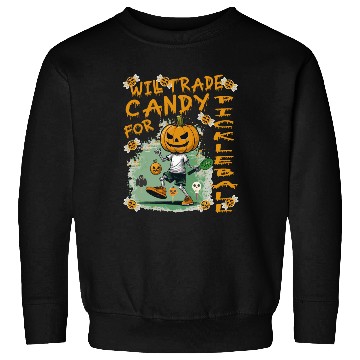 Discover Halloween Will Trade Candy for Pickleball Black Sweatshirts