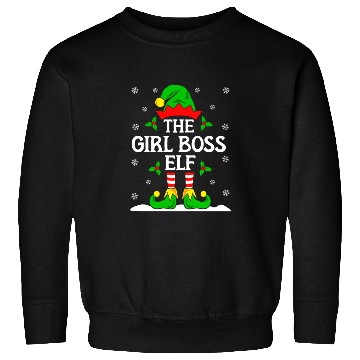 Discover Girl Boss Elf Christmas Sweatshirts