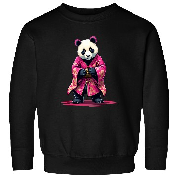 Discover Pink Panda Japanese Style Kimono Sweatshirts