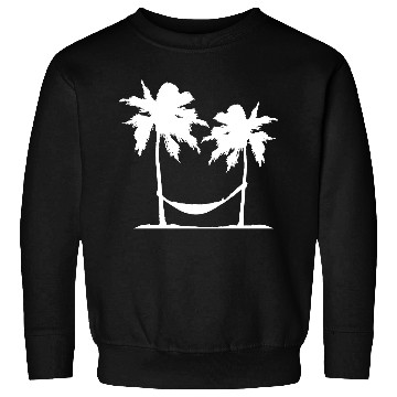Discover Hammock Sleeping Under 2 Palm Trees Relaxing Cool Sweatshirts