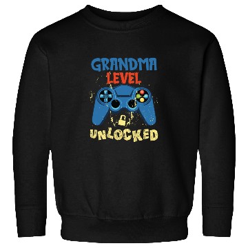 Discover Pregnancy Announcement Grandma Level Unlocked Gran Sweatshirts