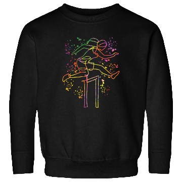 Discover Hurdler Steeplechase Kids Hurdling Sweatshirts