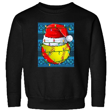 Discover Softball Christmas Lights Sweatshirts