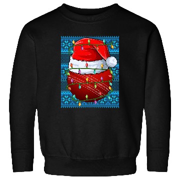 Discover Cricket Ball Christmas Lights Sweatshirts