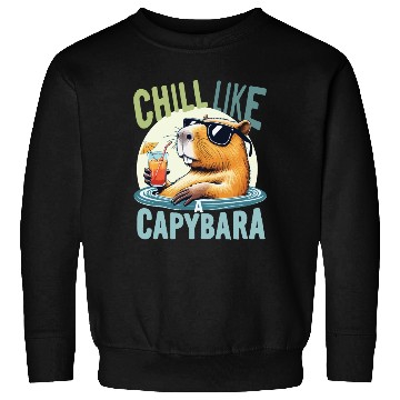 Discover gift idea funny quote zen design Capybara Sweatshirts