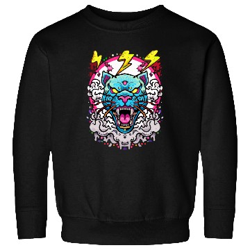 Discover Grafitti Tiger Head Sweatshirts