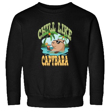 Discover gift idea funny quote zen design Capybara Sweatshirts