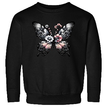 Discover Elegant Butterfly Floral nature flowers lovers Sweatshirts