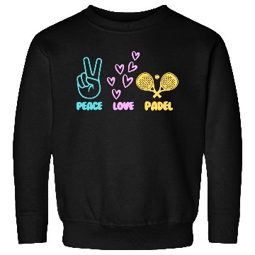Discover Padel Tennis peace love padel design Sweatshirts