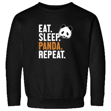 Discover Eat Sleep Panda Repeat Panda Bear Friend Giant Sweatshirts