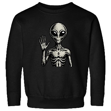 Discover Grey Alien hello Sweatshirts