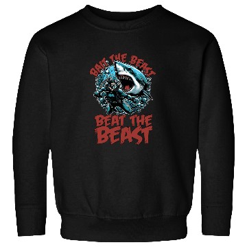 Discover Shark Hunting Bait The Beast Beat Fossil Hunter Sweatshirts