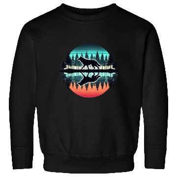 Discover wolf forest Reflection Scenic Wilderness lovers Sweatshirts