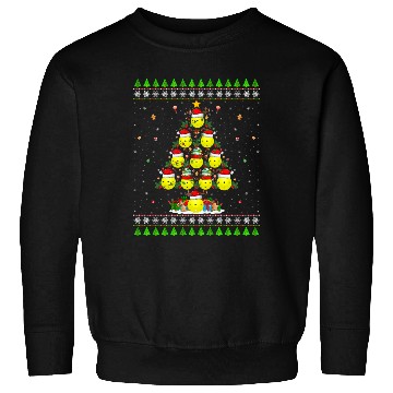 Discover Pickleball Christmas Tree Sweatshirts