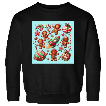 Discover Gingerbread spaceship christmas Sweatshirts