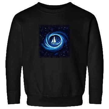 Discover Sailboat Galaxy Milky Way Space Fantasy Sweatshirts
