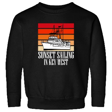 Discover Florida SUNSET SAILING IN KEY-WEST Sunshine-State Sweatshirts
