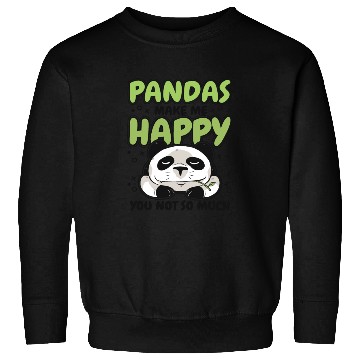 Discover Pandas Make Me Happy Panda Bear Friend Lover Sweatshirts