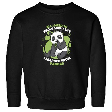 Discover I Learned From Pandas Panda Bear Friend Giant Sweatshirts