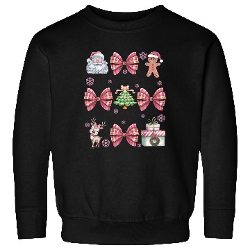 Discover Merry Christmas, Christmas Coquette Bow Sweatshirts