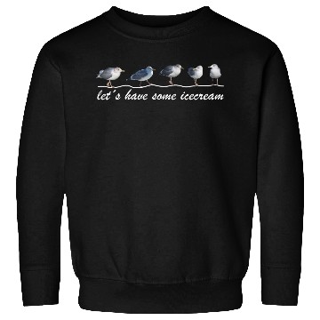 Discover seagull icecream sea beach Sweatshirts