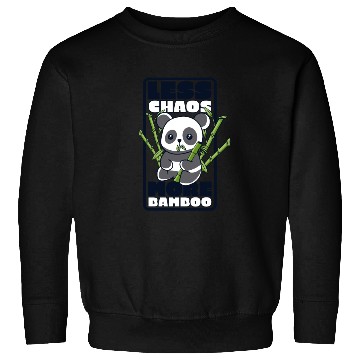 Discover Less Chaos More Bamboo Panda Bear Friend Lover Sweatshirts