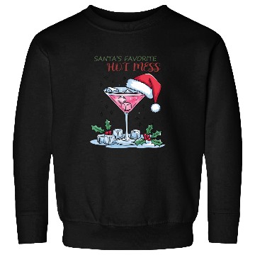 Discover Santa Favorite Hot Mess, Merry Christmas Sweatshirts