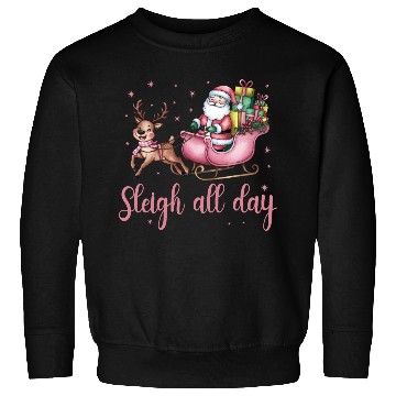 Discover Sleigh All Day, Merry Christmas, Christmas Cute Sweatshirts