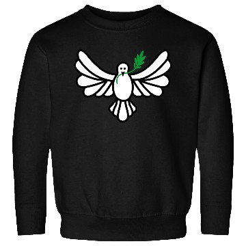 Discover White dove green branch Sweatshirts