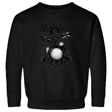 Discover Skeleton Beat: Funny Cowboy Skeleton Playing Drums Sweatshirts