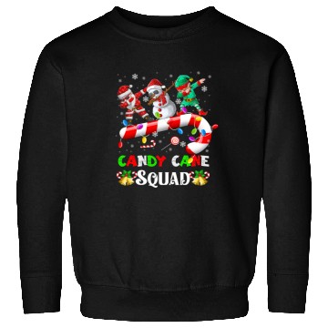 Discover Dabbing Santa Elf Snowman Candy Cane Christmas Sweatshirts