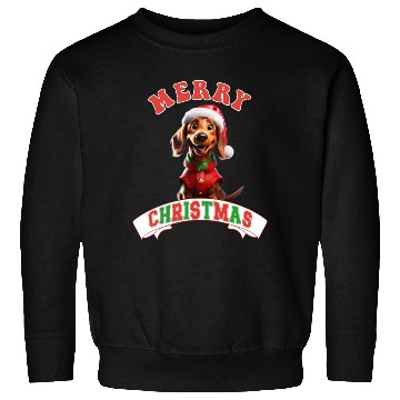 Discover Merry Christmas Dachshund cute Santa Dog Sweatshirts