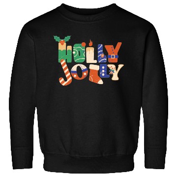 Discover Playful Textured Holly Jolly Sweatshirts