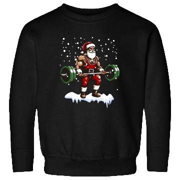 Discover Dear Santa Christmas Gym Training Holiday Workou Sweatshirts
