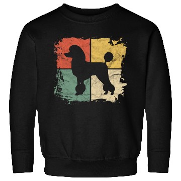 Discover Square Retro Poodle Owner Gift Sweatshirts
