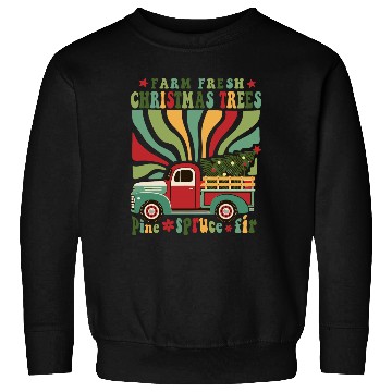 Discover Farm Fresh Christmas Trees Sweatshirts