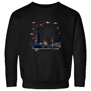 Discover London Landmarks Time for Tea Sweatshirts