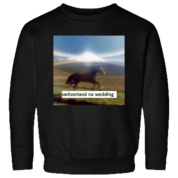 Discover horse switzerland no wedding Sweatshirts