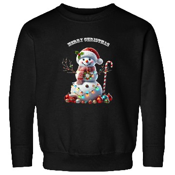 Discover Christmas Holiday Snowman with Decorations URM Sweatshirts