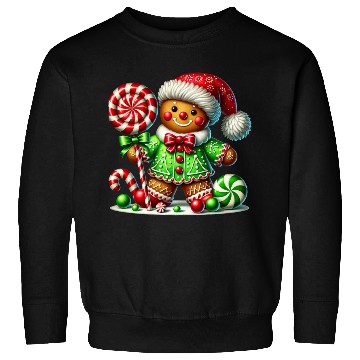 Discover Gingerbread Christmas, Merry Christmas, Candy Sweatshirts