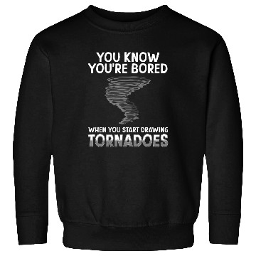 Discover Funny science humor nerd geek tornado Sweatshirts